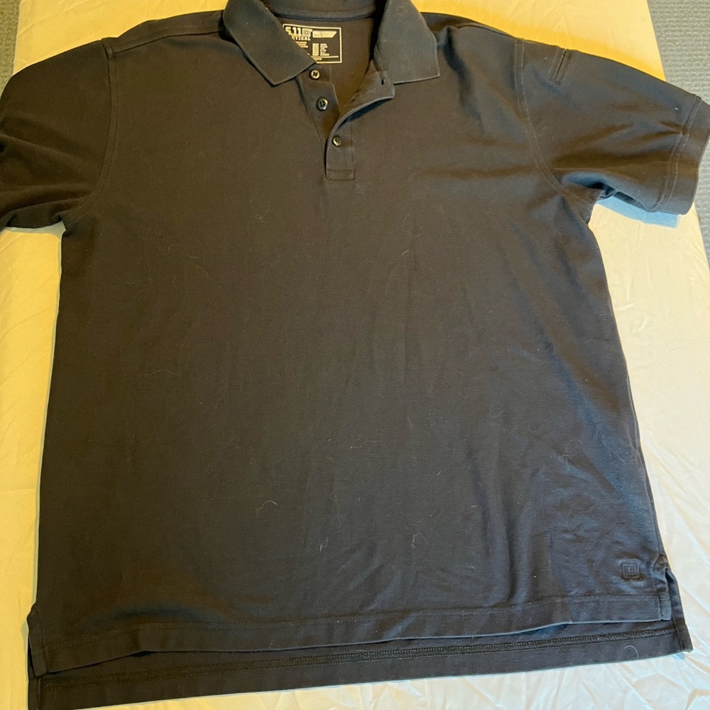 5.11 Tactical Black Polo Shirt L